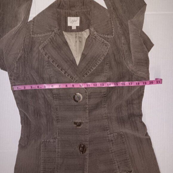 J.JILL  LIGHT WEIGHT CORDUROY TRENCH COAT - Picture 5 of 14